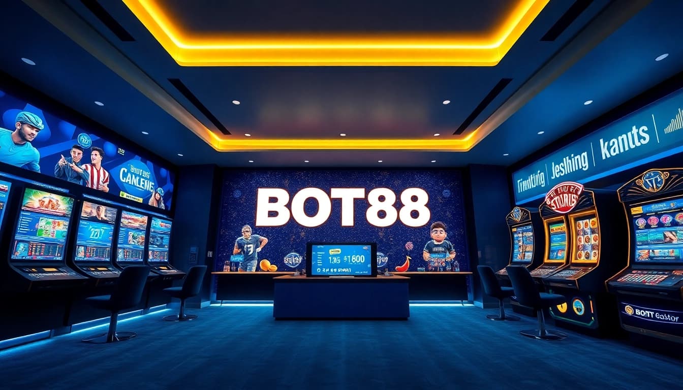 Explore the engaging BOT88 online betting platform showcasing sports and casino games.