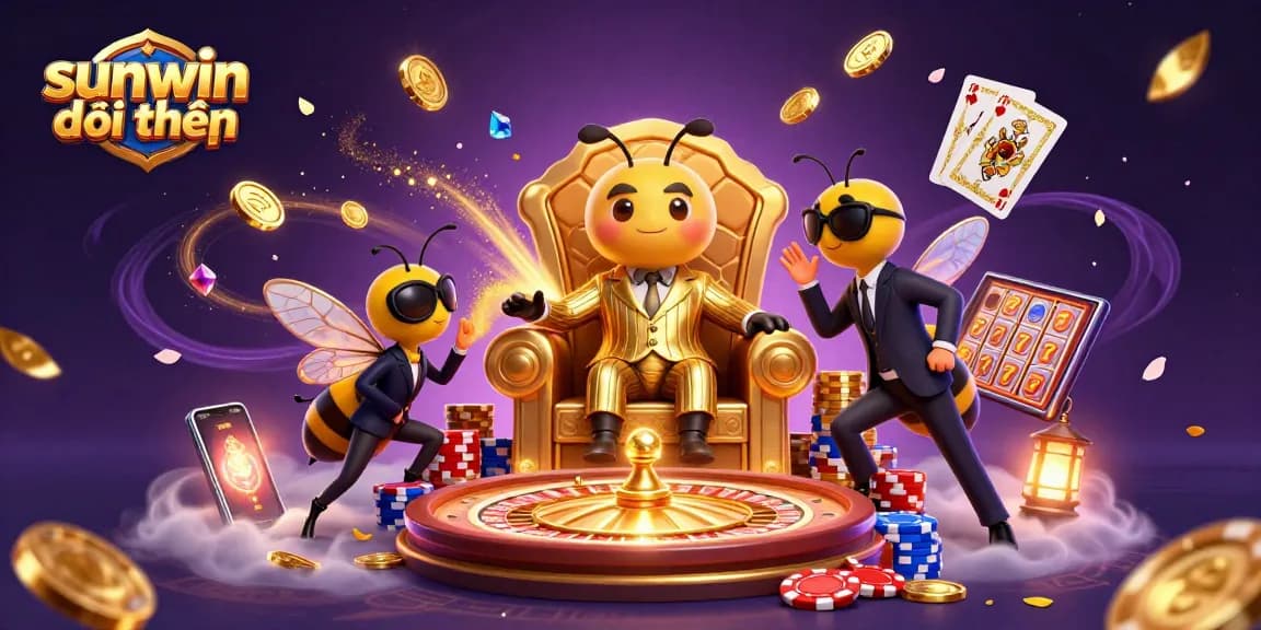 Discover the thrilling sunwin đổi thưởng experience with a dynamic casino scene featuring a bumblebee mob boss.