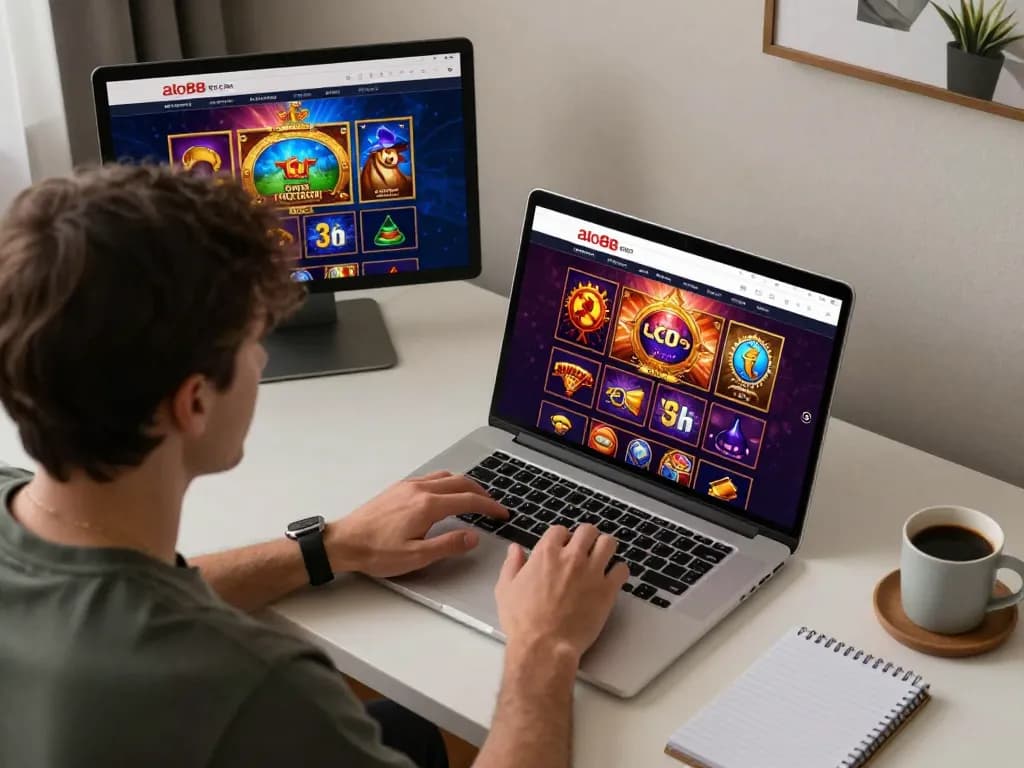 Experience strategic online gaming at alo88 eu com with various exciting options displayed on screen.