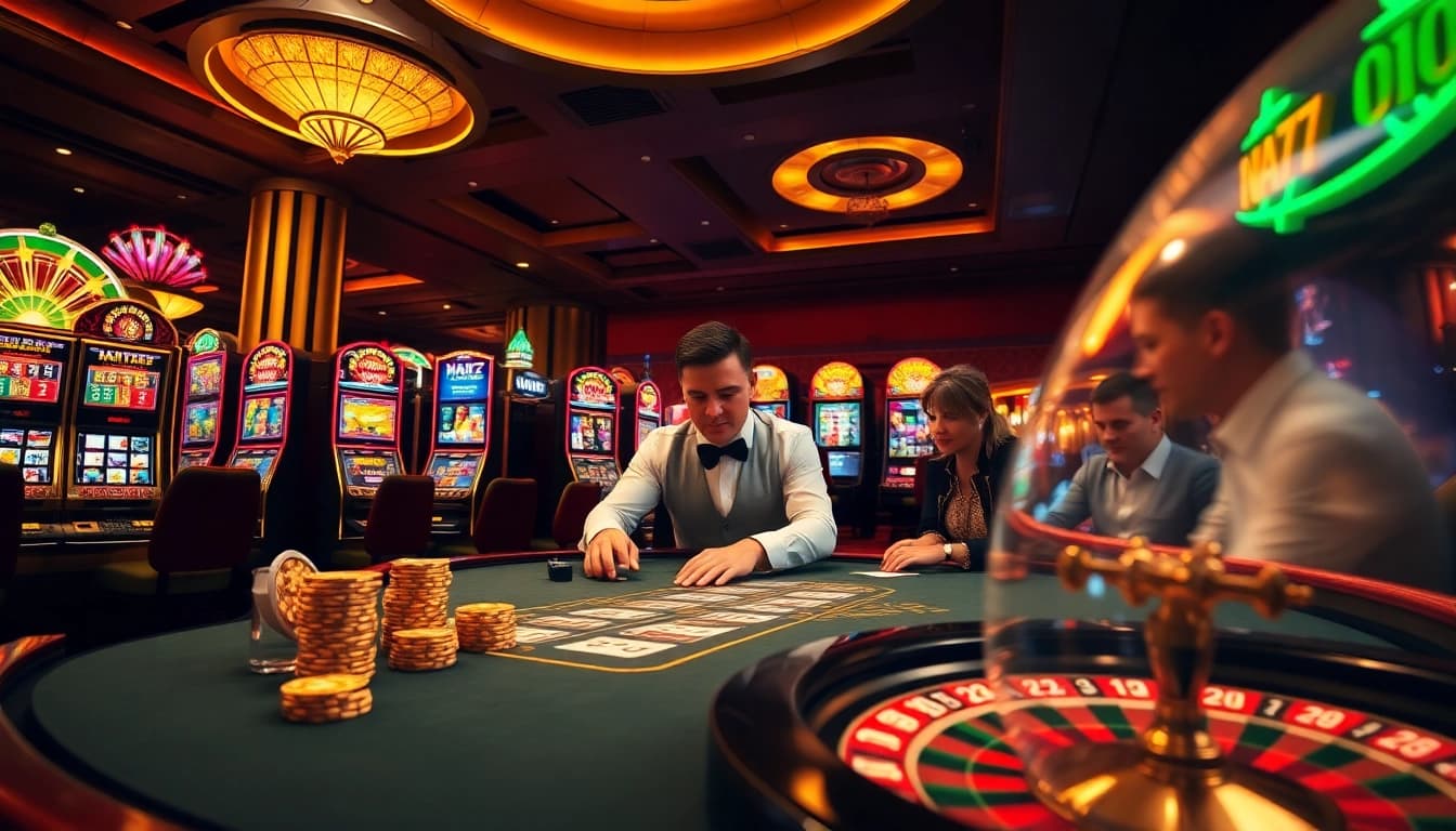 Experience thrilling gambling action at NA777 with professional dealers and engaging games.