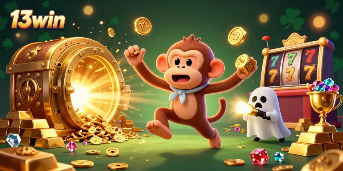 Engage with thrilling 13win casino adventures featuring lively characters in a vibrant casino atmosphere.
