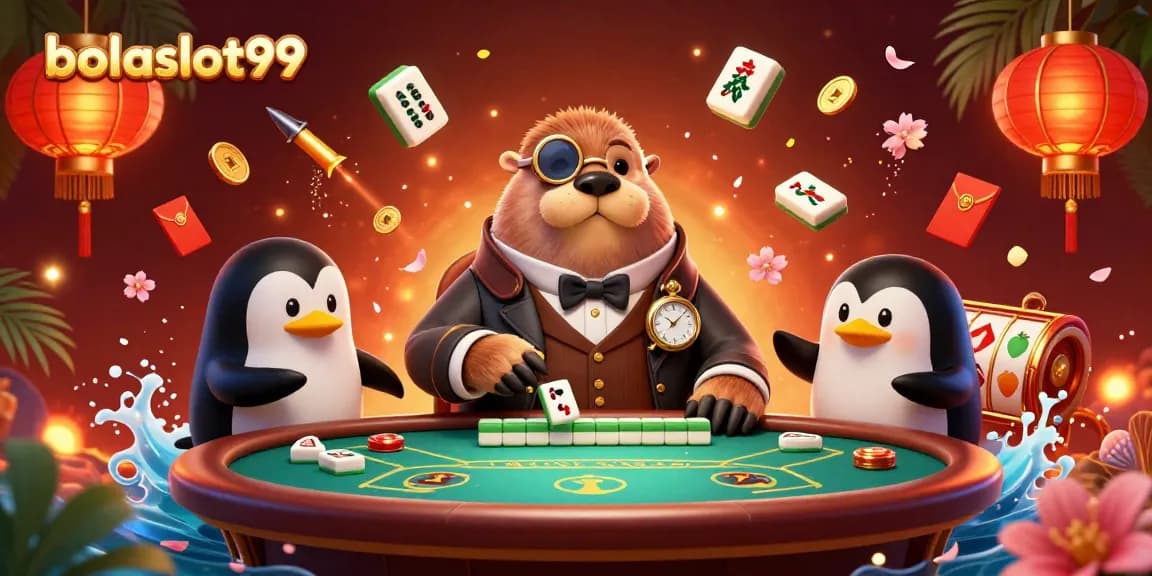 Engage with bolaslot99 at an underwater poker table featuring a whimsical walrus, penguin dealer, and bluffing pufferfish.