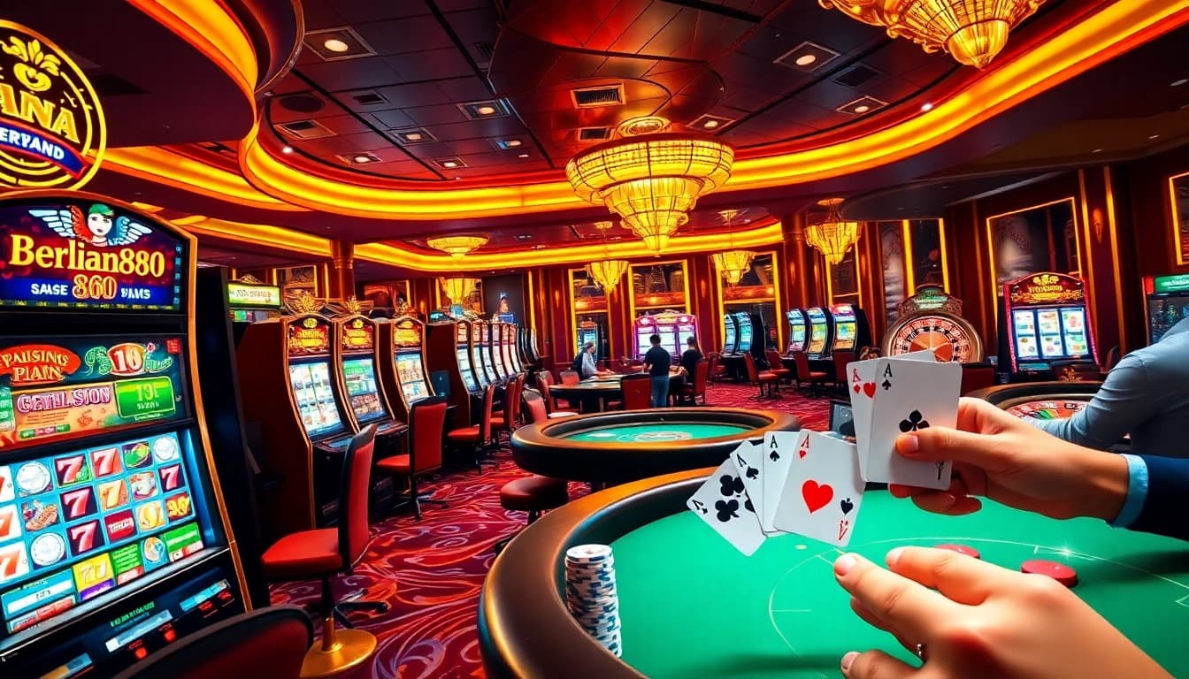 Experience the thrill of winning at berlian888 with vibrant slot machines and exciting gaming action.