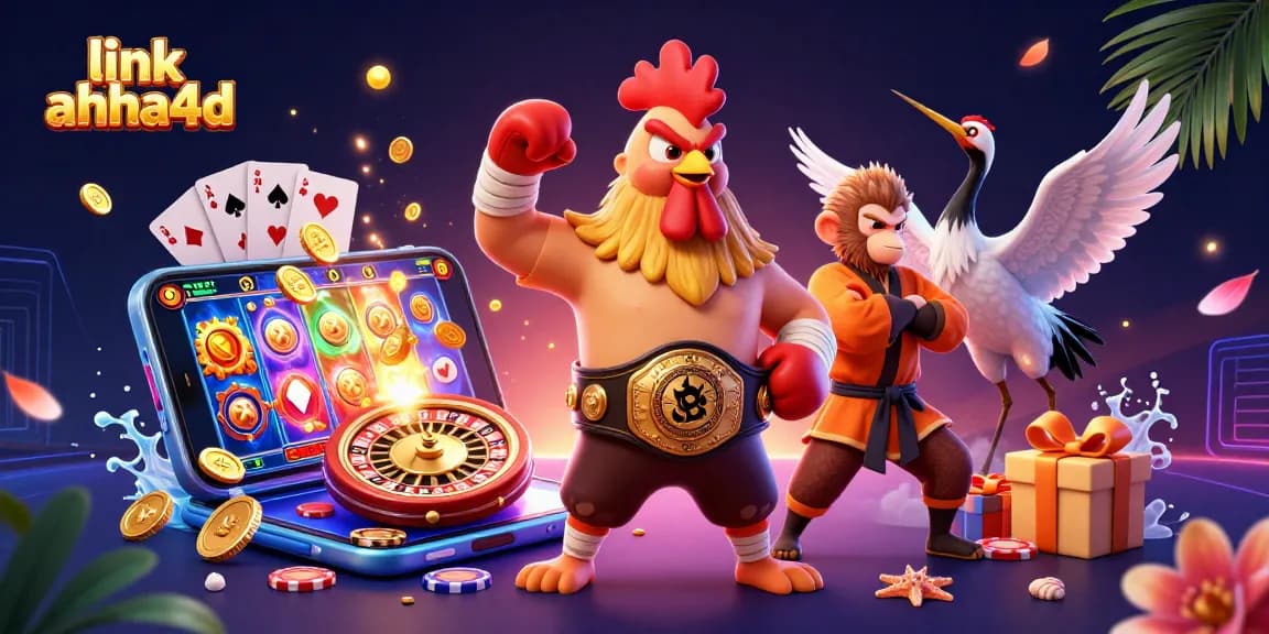 Menang dengan link ahha4d pada platform togel terpopuler, menampilkan elemen permainan dan karakter menarik.