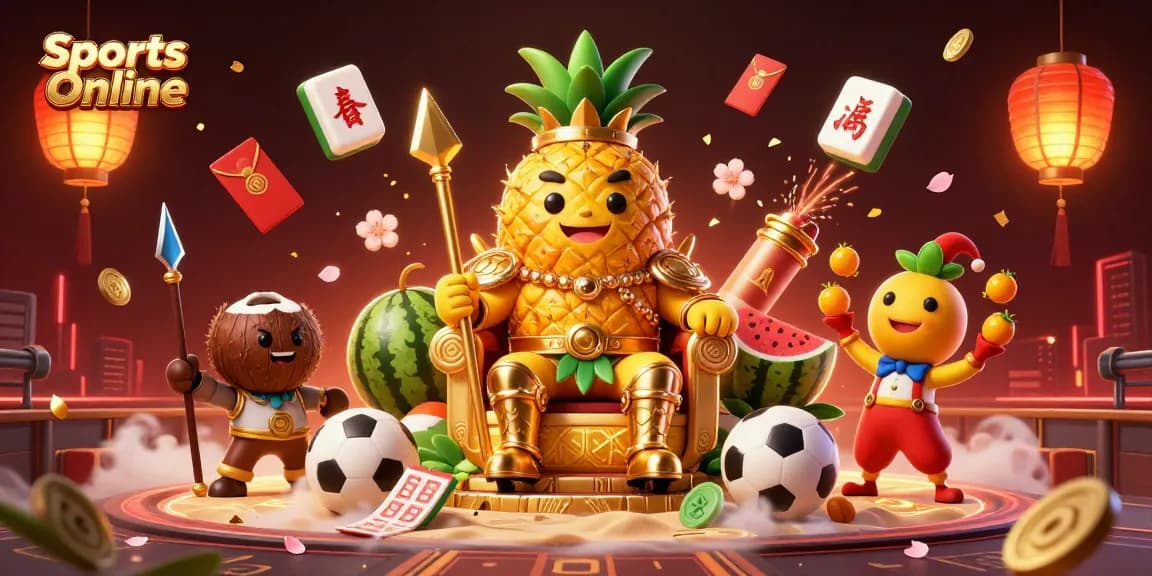Experience immersive Sports Online action with a vibrant 3D casino scene featuring engaging characters and dynamic game elements.