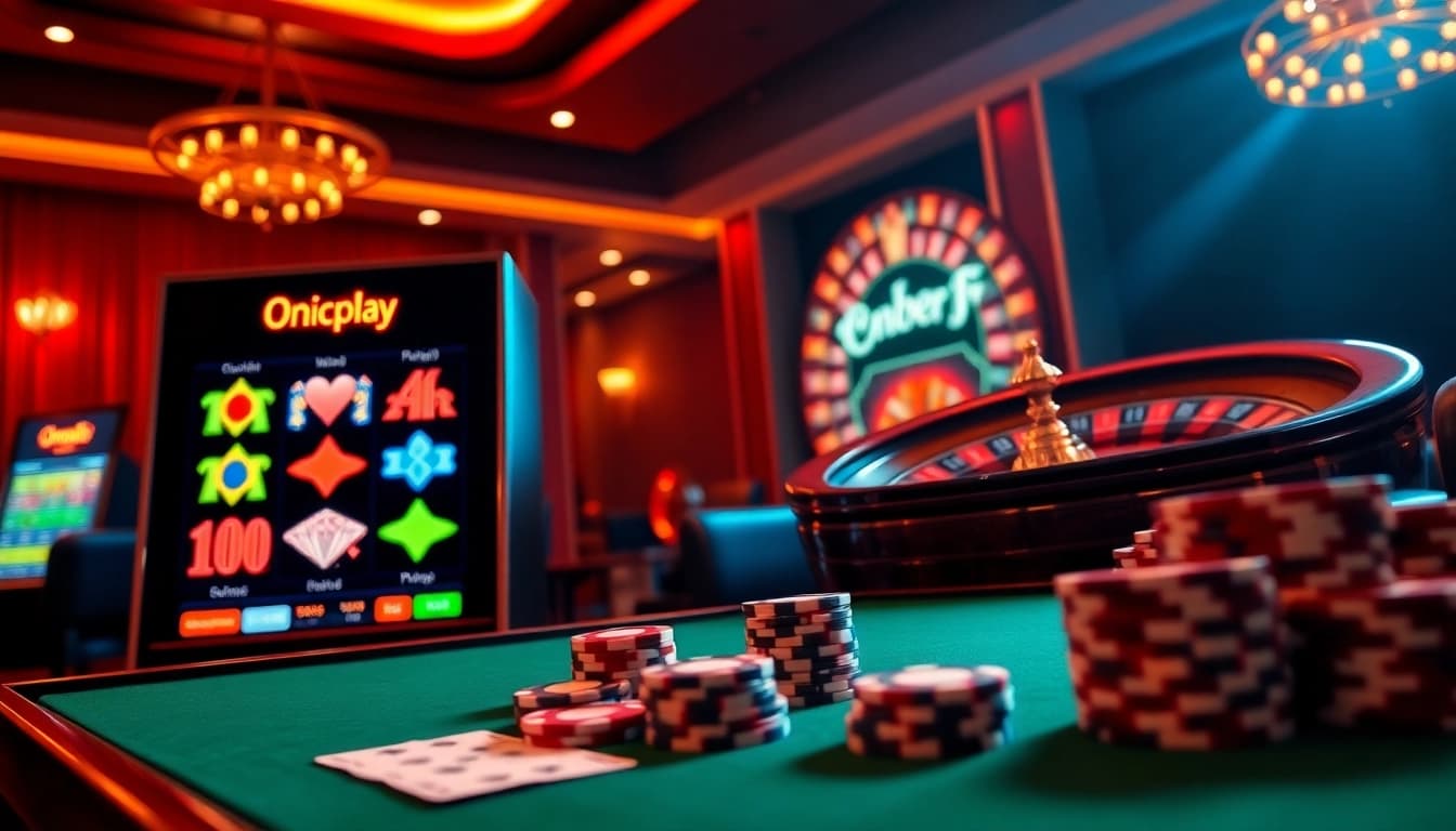 Experience thrilling wins with Onicplay's exciting slot machines and card games.
