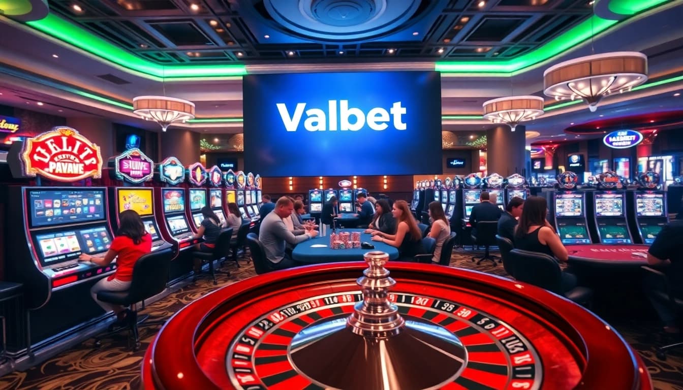 Experience high-stakes excitement at Valbet's luxurious casino, featuring vibrant gaming options.