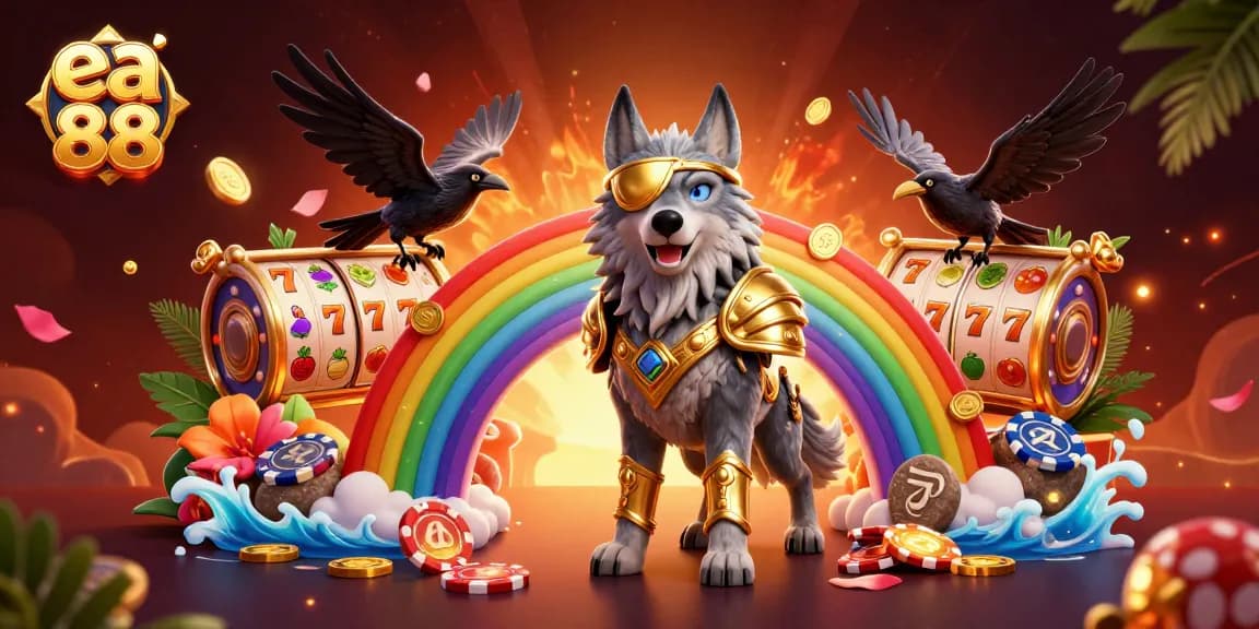Spin the reels with ea 88 in this immersive Norse mythology-inspired casino scene.