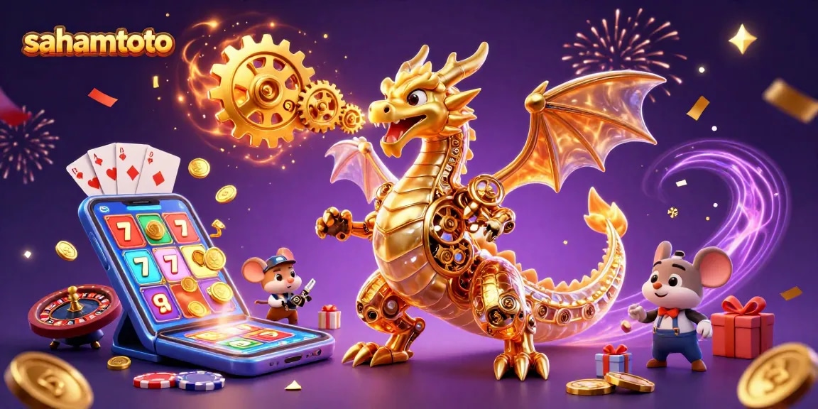 Menangkan permainan dengan sahamtoto, dragon emas mekanik dan slot yang dinamis