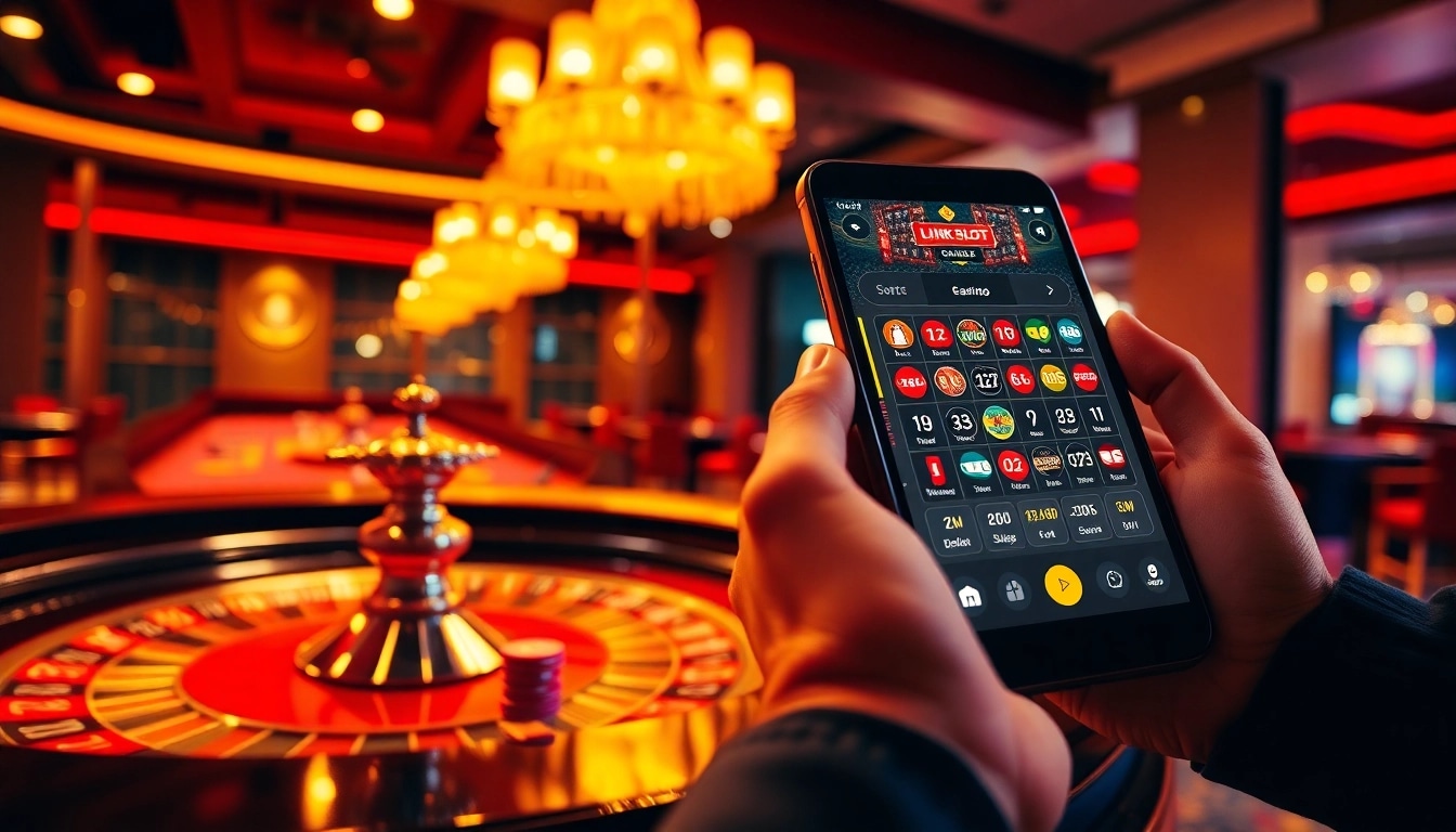 Engage with the link slot via pulsa platform while placing bets at a luxurious casino.