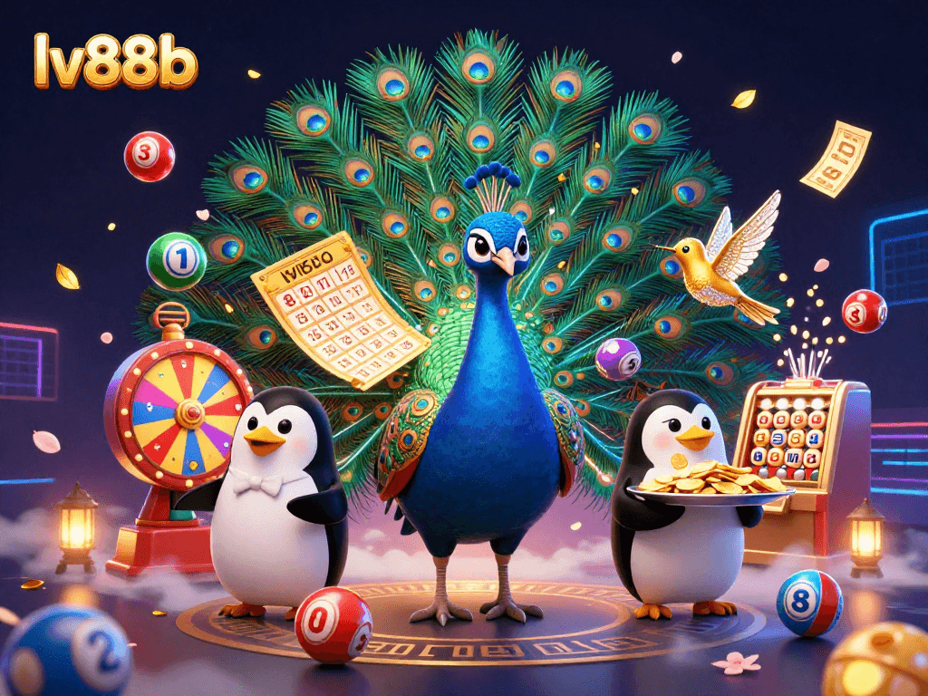 Experience vibrant gaming excitement with lv88b's dynamic casino visuals and enchanting characters.