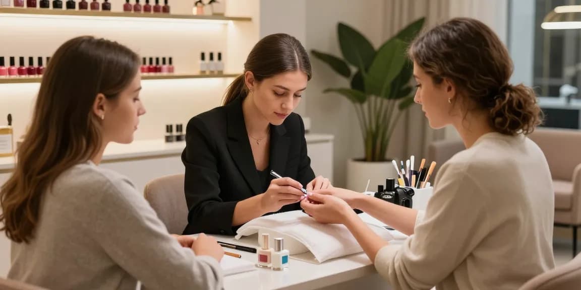 Pengalaman mewah di salon kuku LUXURY12 dengan teknik pedikur.