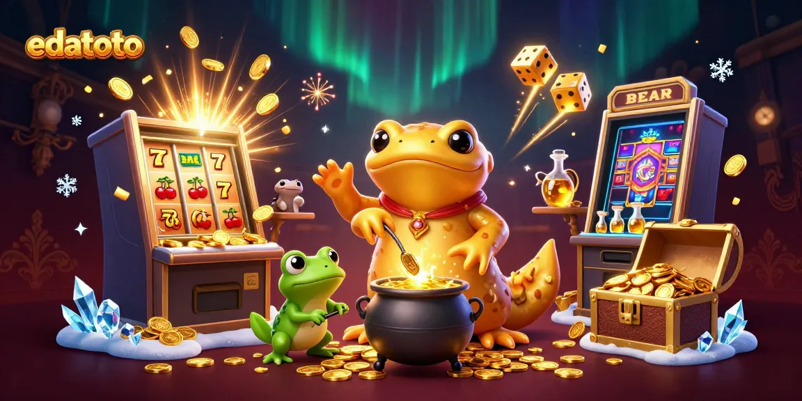 Spin the reels and win big with edatoto in an exciting casino world filled with gold and jackpots!