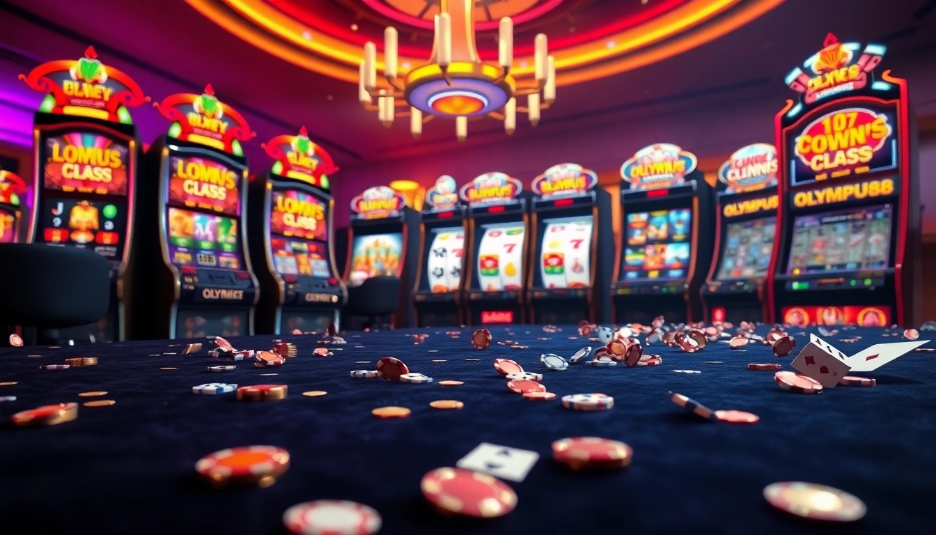 Experience the excitement at OLYMPUS88's online slot machines with vibrant designs and thrilling gameplay.