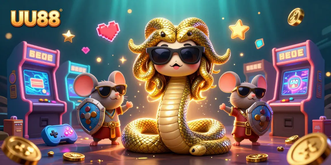 Experience the excitement of UU88 casino games with dynamic characters and vibrant visuals in an engaging scene.