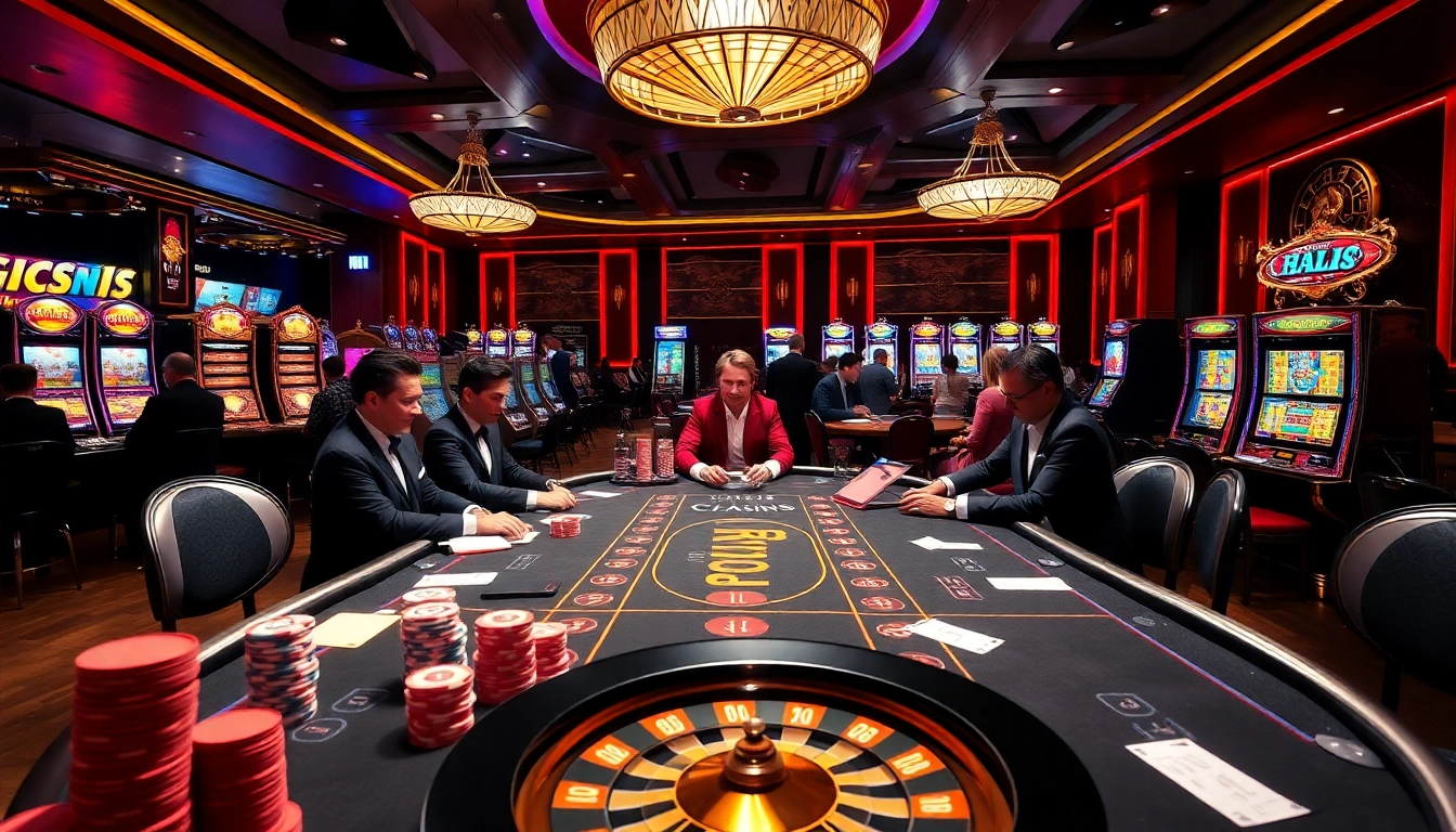 Experience the thrill of betting at https://luck8com.host/ with vibrant casino games, dealers, and poker chips.