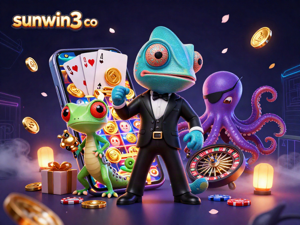 Engage with sunwin3 co's colorful casino adventures featuring dynamic games and characters.