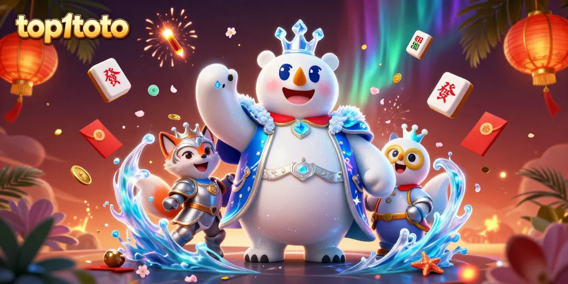 Experience top1toto's thrilling gameplay with a captivating 3D illustration showcasing a royal betting adventure.