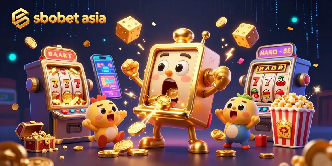Engage with sbobet asia's thrilling jackpot scene with golden slot machine excitement.