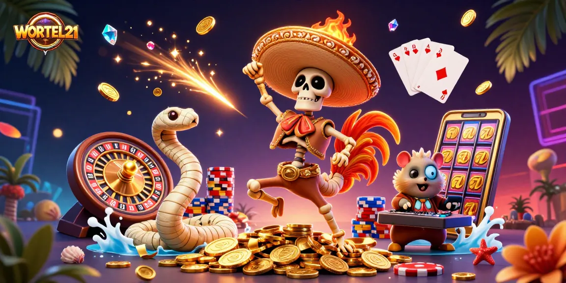 Spin to win at WORTEL21 with vibrant casino characters and dazzling game elements!