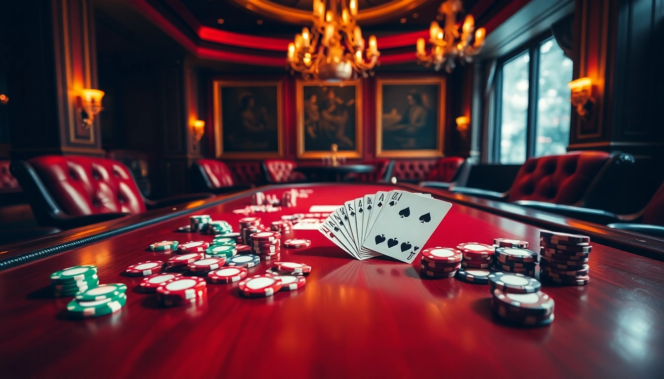 Experience the excitement of idn poker 88 in a luxurious casino poker room with colorful chips and polished table.