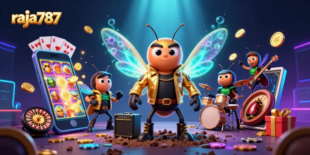 Menangkan slot game seru di raja787 dengan cicada rock star dan elemen permainan yang menarik!