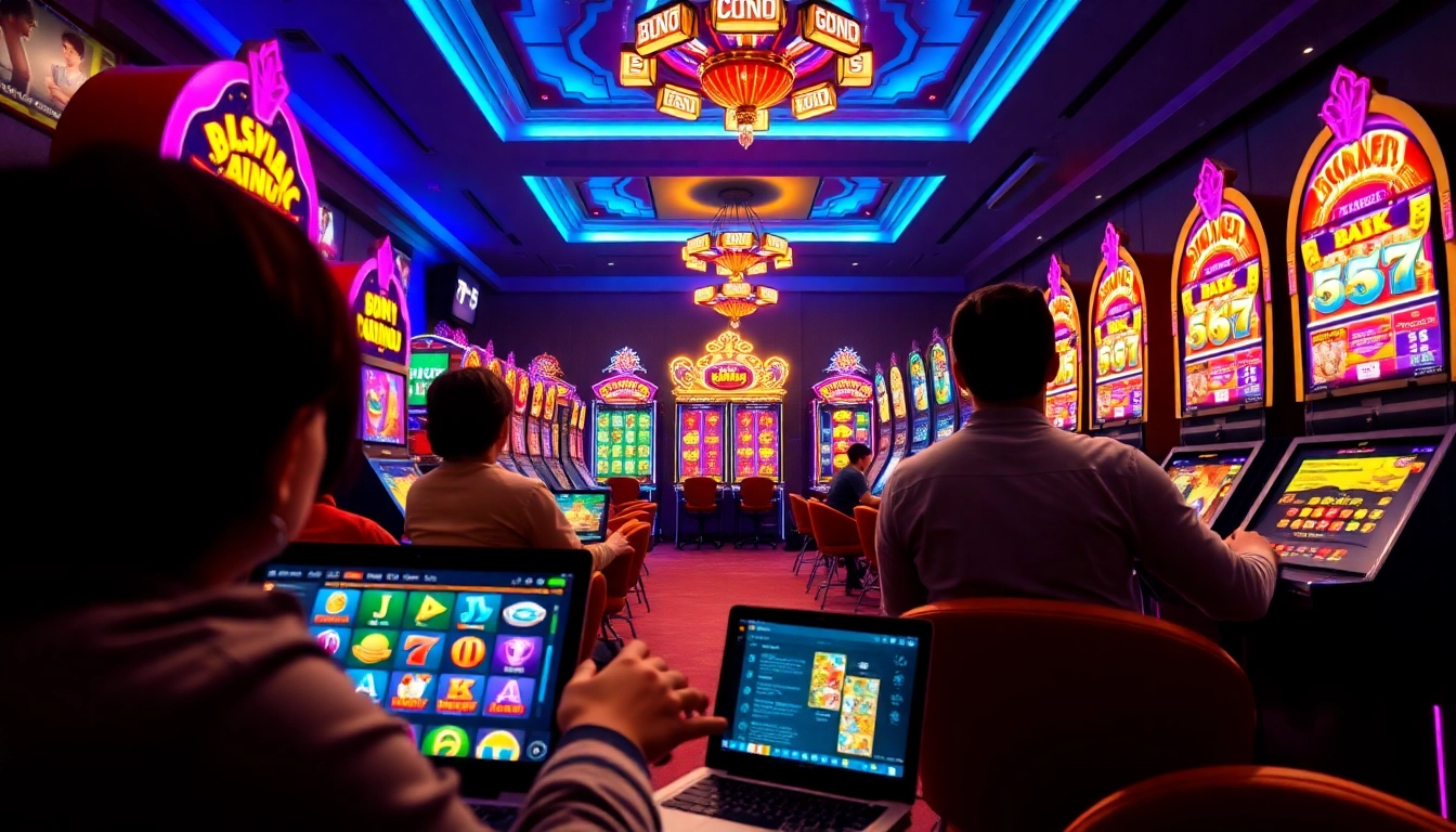 Asupantoto online gambling platform featuring vibrant slot machines and a user-friendly interface.