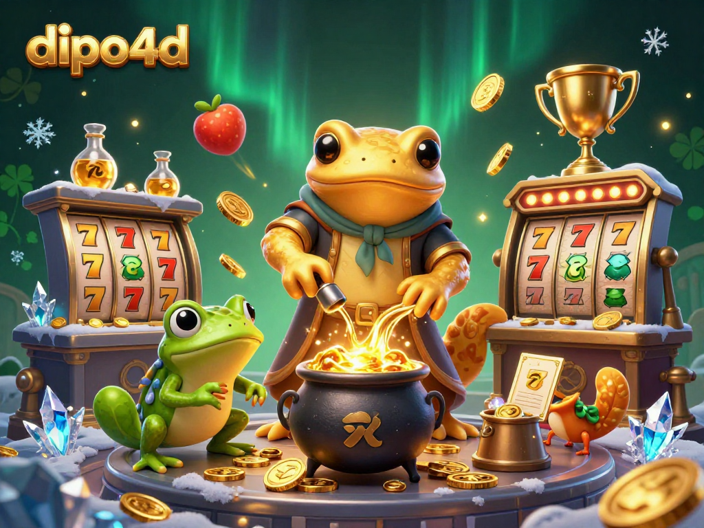 dipo4d players can witness a golden salamander alchemist creating gold coins in an enchanting casino scene.