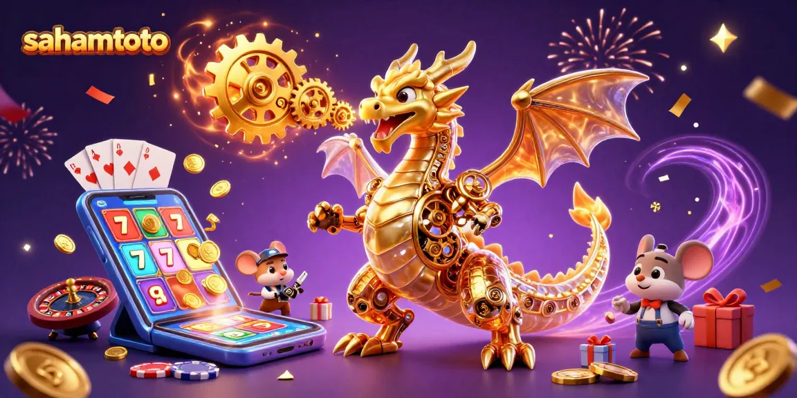 Menangkan permainan dengan sahamtoto, dragon emas mekanik dan slot yang dinamis