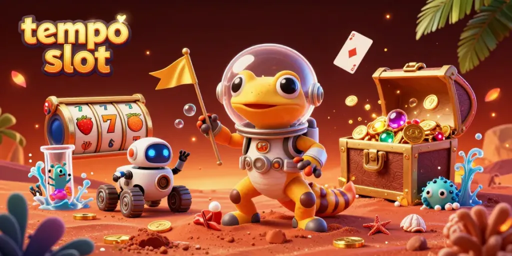 Permainan mendebarkan tempo slot dengan simbol jackpot serta karakter lucu di kasino Mars.