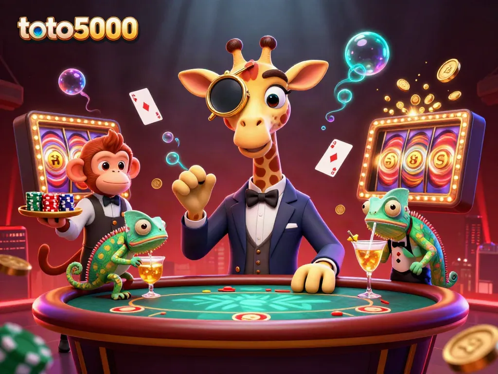 Catch exciting wins with the toto5000 online betting scene featuring high-stakes characters and dynamic elements.
