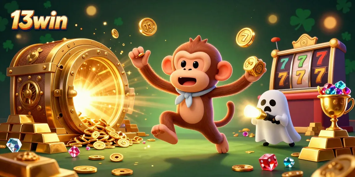 Engage with thrilling 13win casino adventures featuring lively characters in a vibrant casino atmosphere.