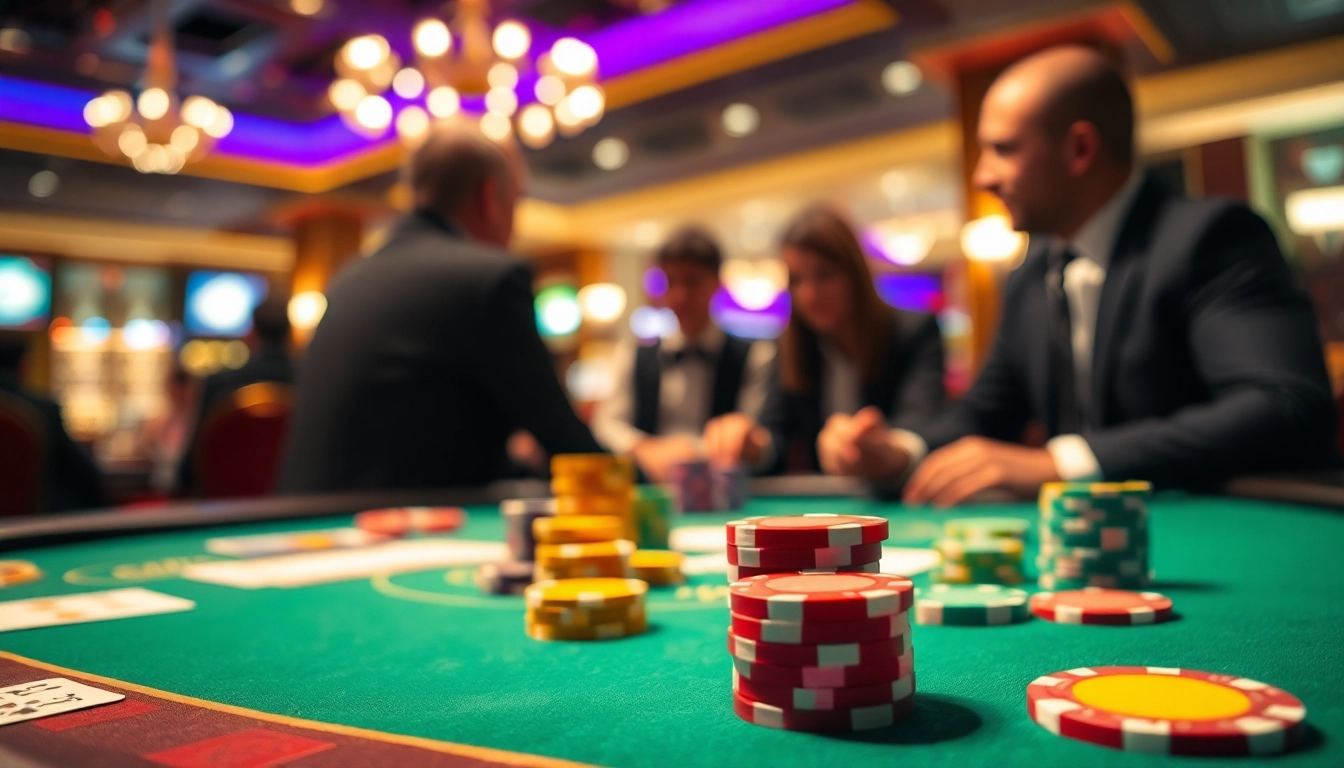 Mengambil keputusan pintar di meja situs togel dengan chip berwarna-warni dan kartu bermain menawan.