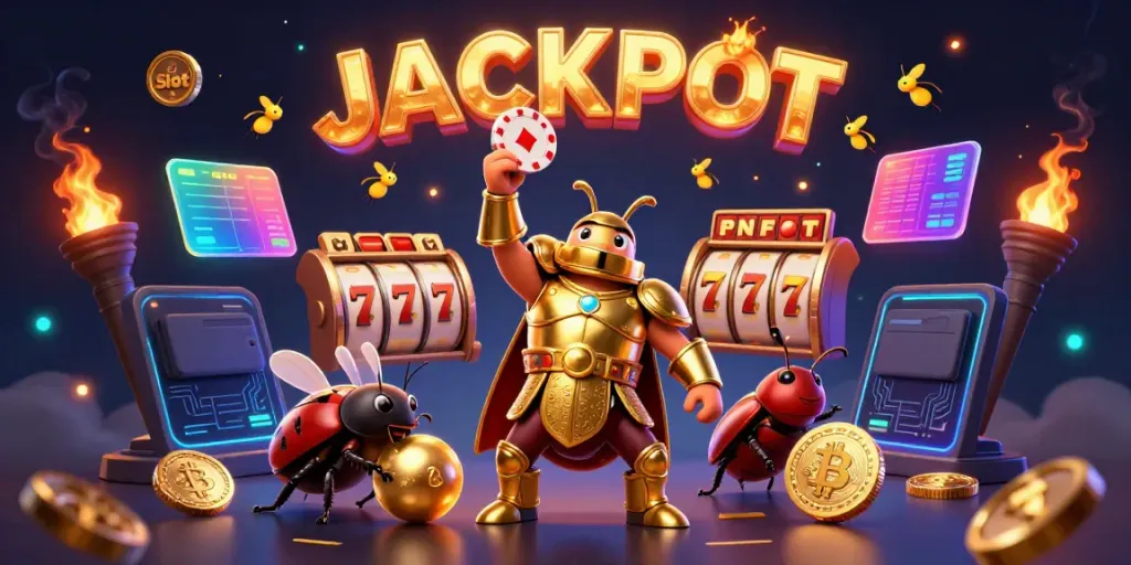 Permainan slot gacor menampilkan karakter unik dengan atmosfer kasino yang mendebarkan.