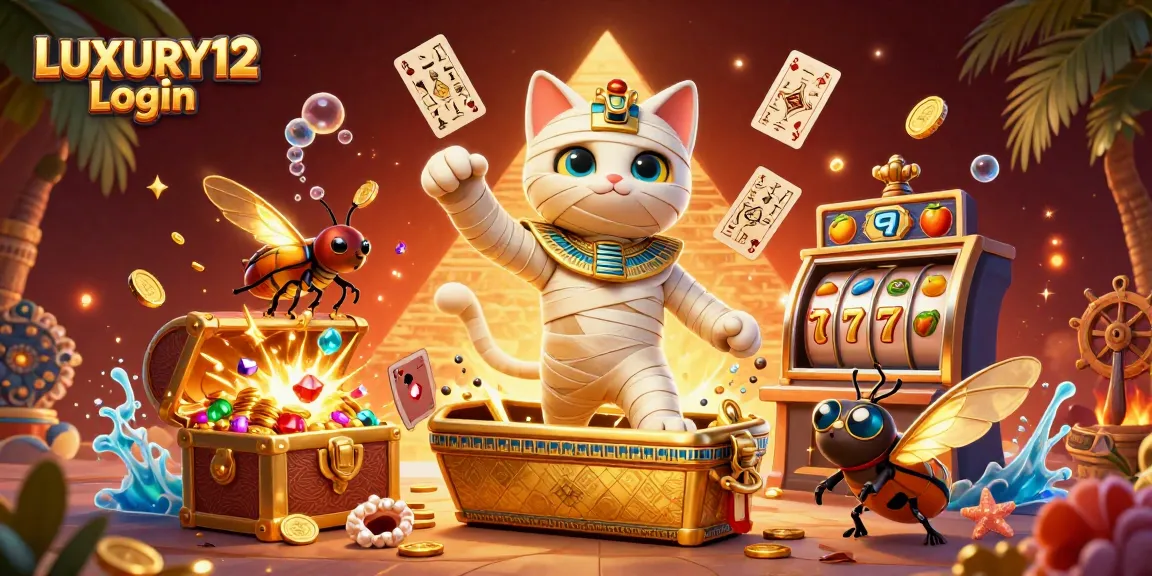 LUXURY12 Login unlocks exciting slot wins with a vibrant 3D casino experience bursting with action.