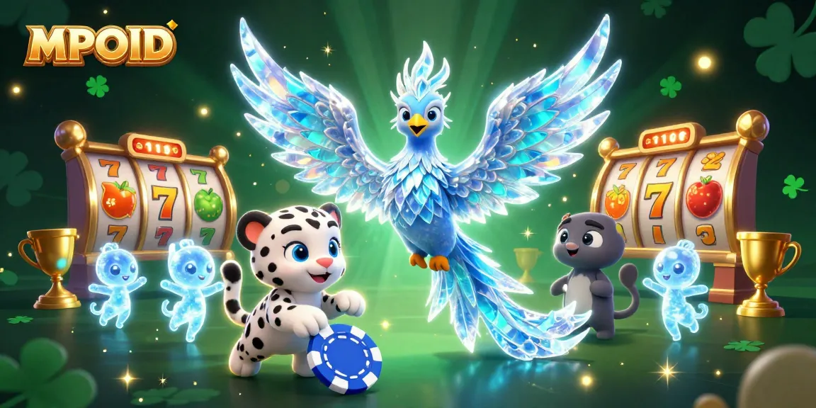 Experience the thrill of winning with MPOID in this vibrant casino illustration