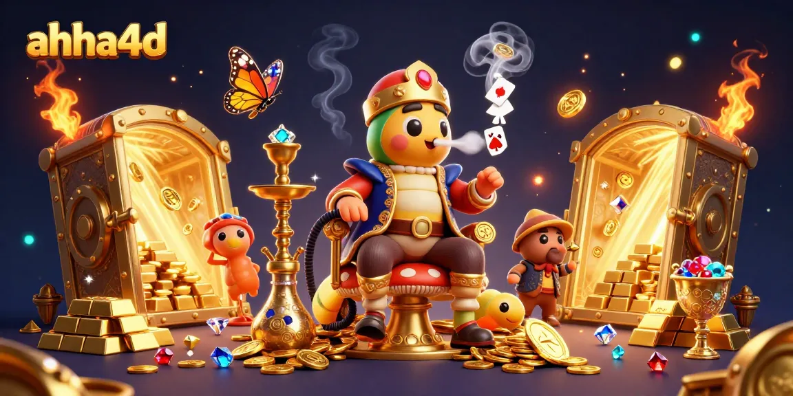 Experience thrilling gameplay with ahha4d in a vibrant casino scene filled with riches and excitement.