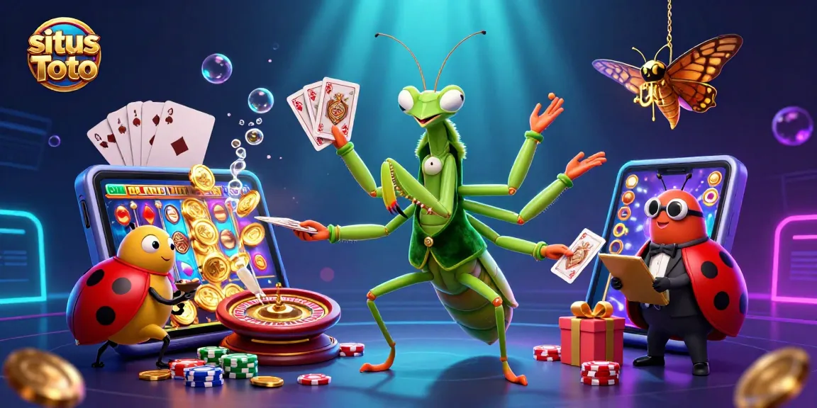 Engage in thrilling slot action at situs Toto with vibrant 3D characters and dynamic casino elements.