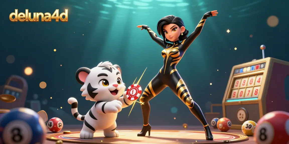 Experience thrilling lottery gameplay with deluna4d, highlighted by a dynamic scene featuring engaging characters and exciting elements.