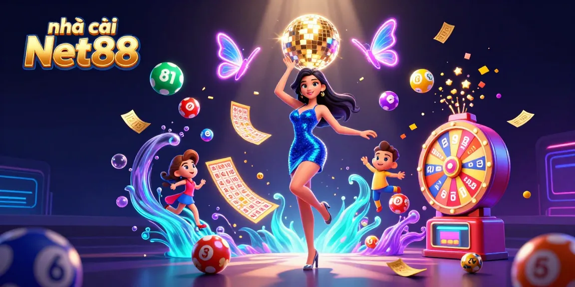 Immerse in the vibrant world of nhà cái Net88 with a glamorous 3D casino scene filled with dynamic games.