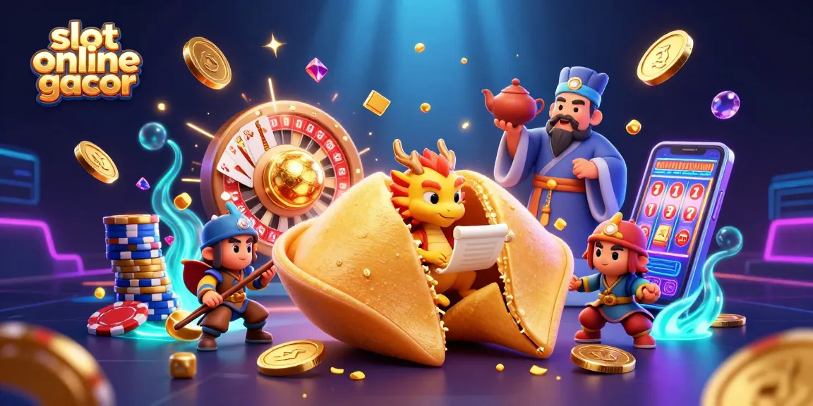 Mainkan slot online gacor dengan karakter unik dan elemen kasino yang memikat dalam ilustrasi 3D